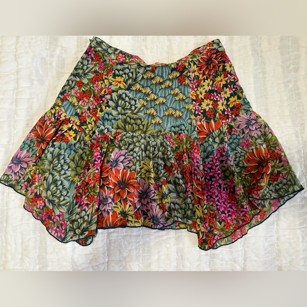 Urban Outfitters Vibrant Floral Skirt